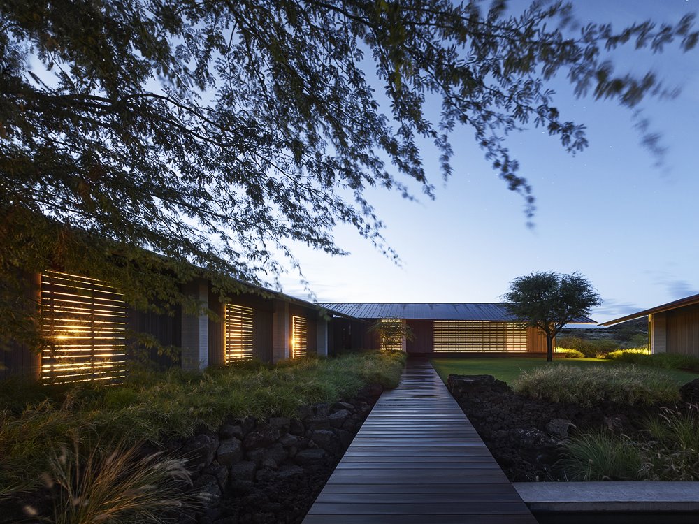 pasarela de madera casa en hawai