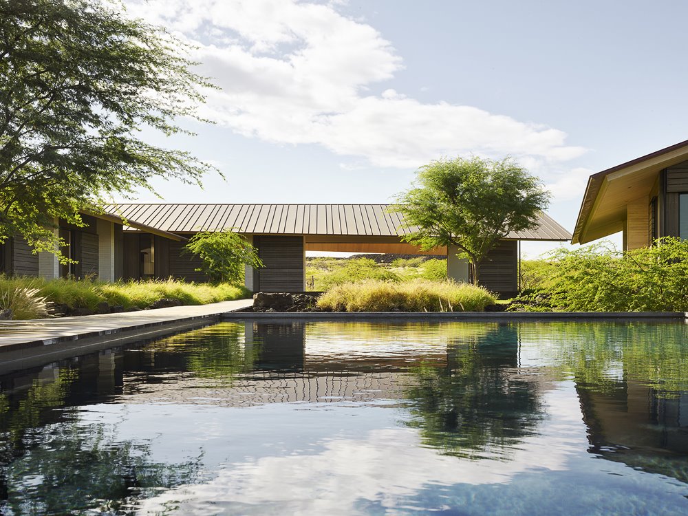 piscina y casa en hawai