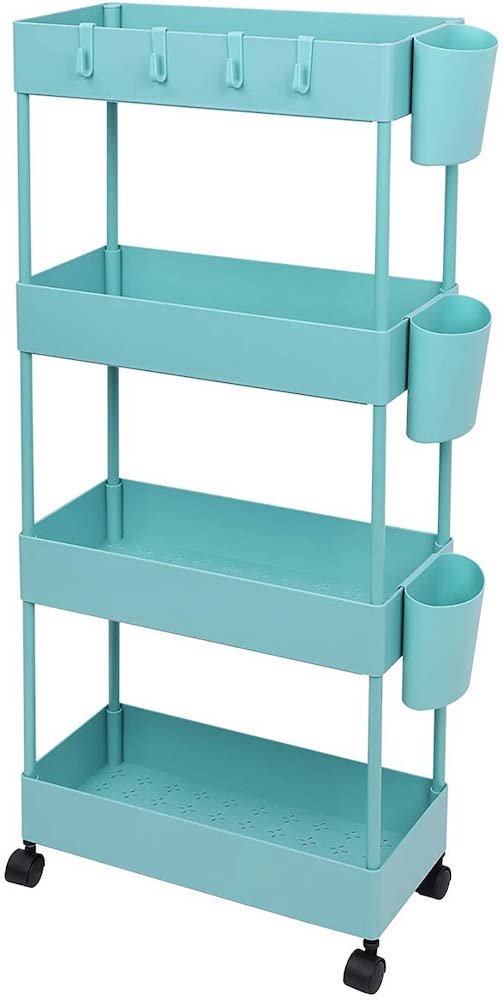 Carrito rectangular azul moderno