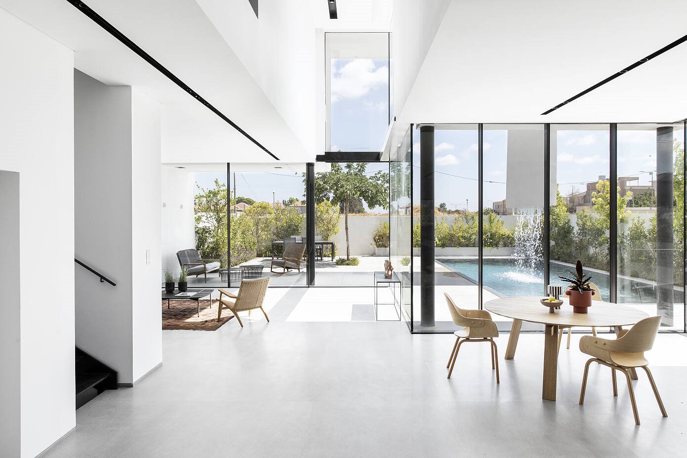 Casa con fachada de hormigon en Israel interior