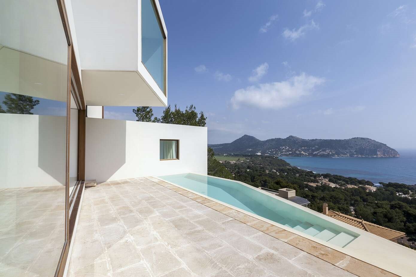 Casa de piedra en Mallorca piscina