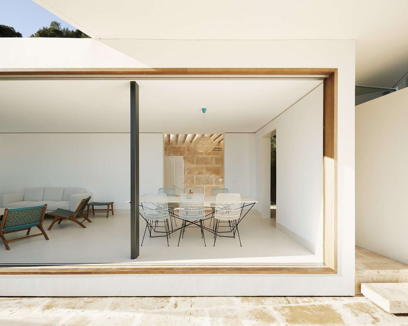 Casa de piedra en Mallorca salon