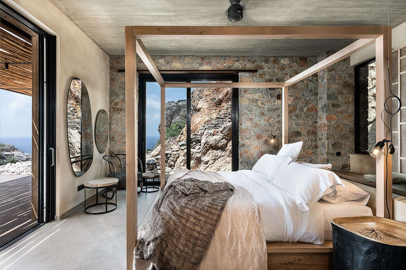 Casa de vacaciones en Grecia dormitorio