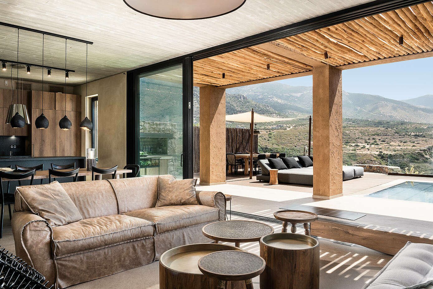 Casa de vacaciones en Grecia salon
