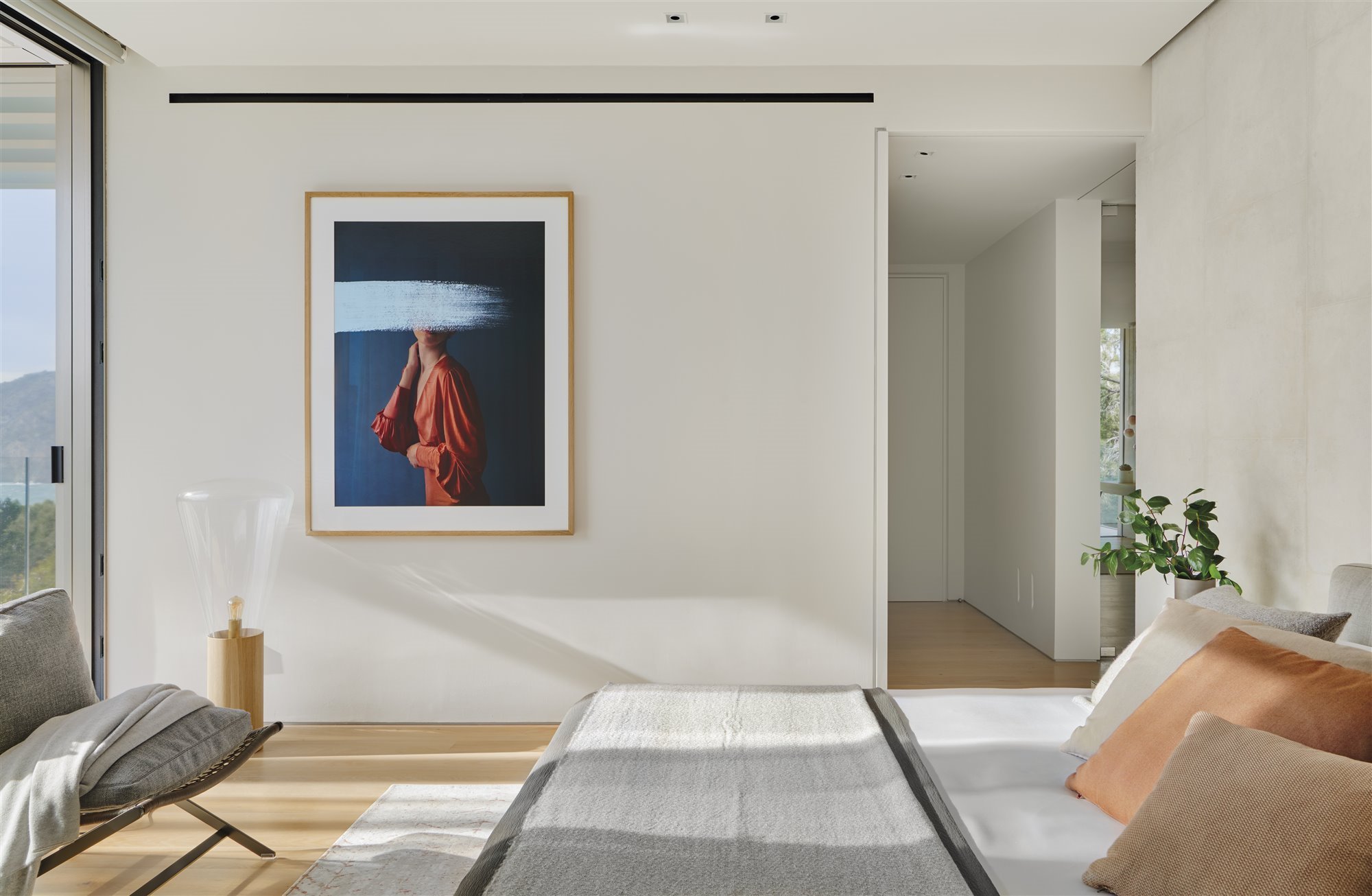 Casa moderna con vistas a la playa en Mallorca dormitorio