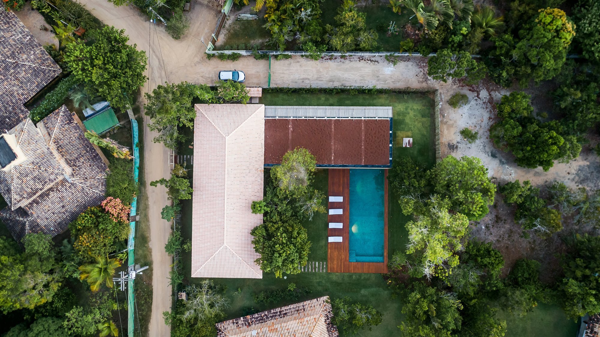 casa en brasil vista de pájaro