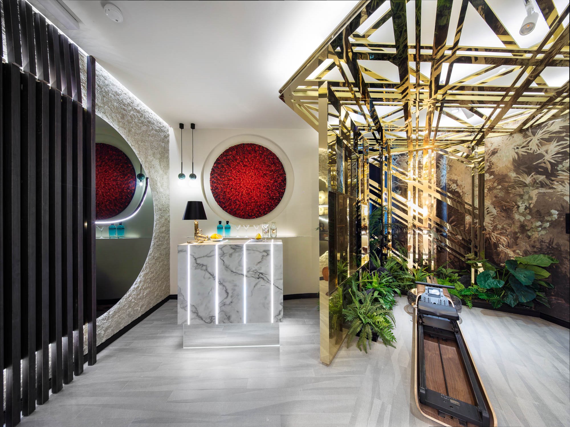 espacio pure fitness de EEBA estudio de casa decor. Goldfitness