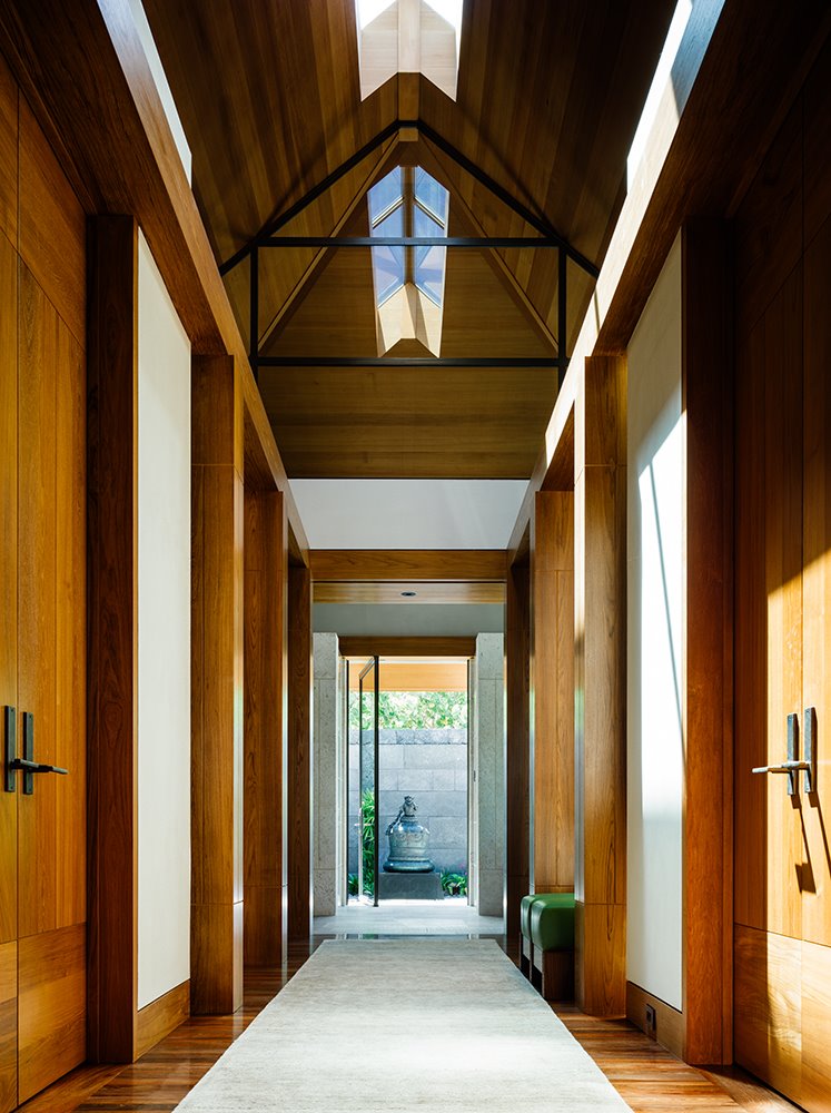 interiores de madera casa hawai