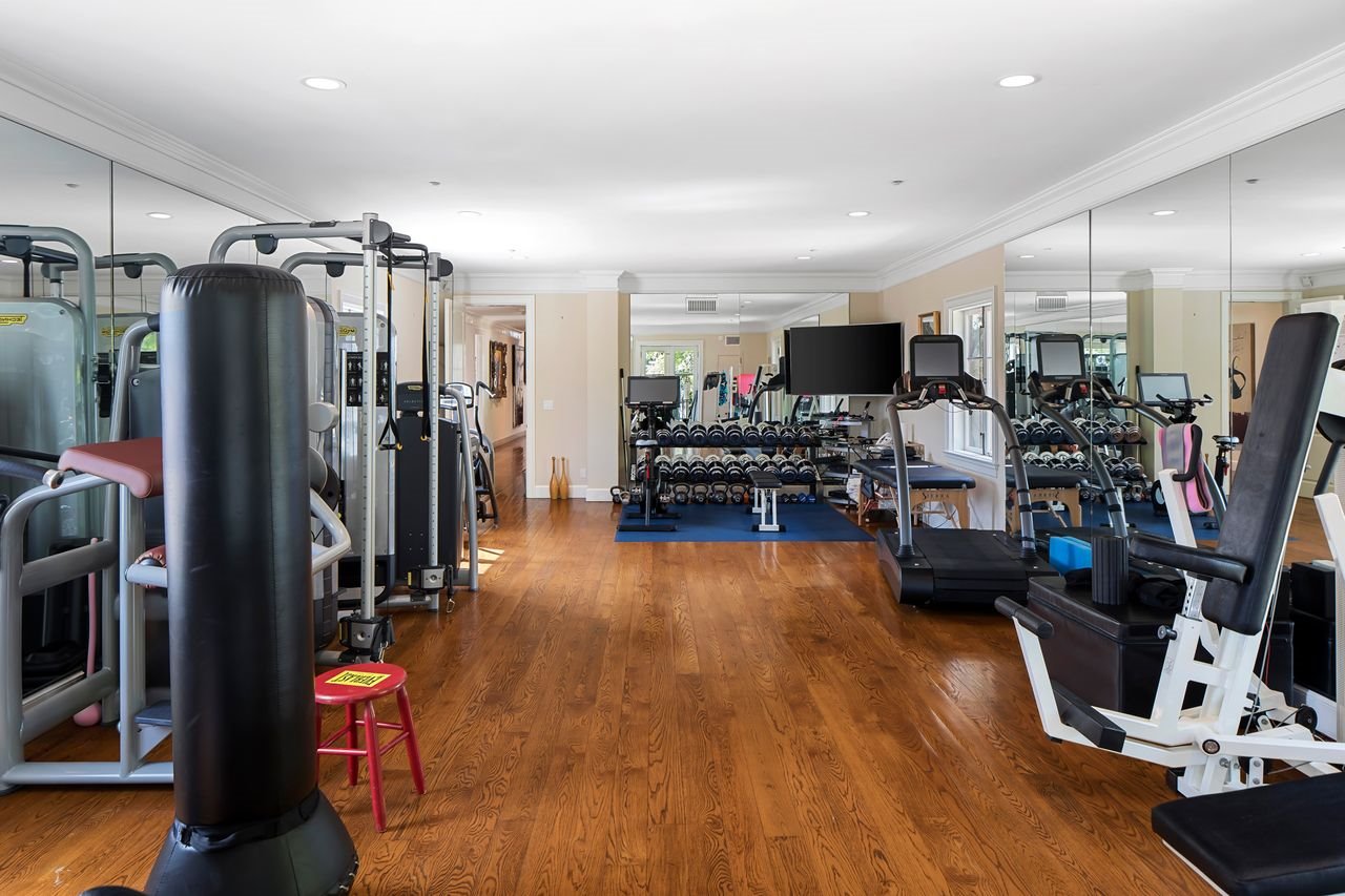 Casa del actor de Hollywood Sylvester Stallone gimnasio