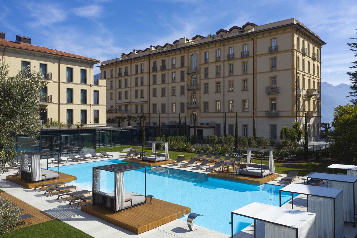 Grand Hotel Victoria Como terraza Piscina