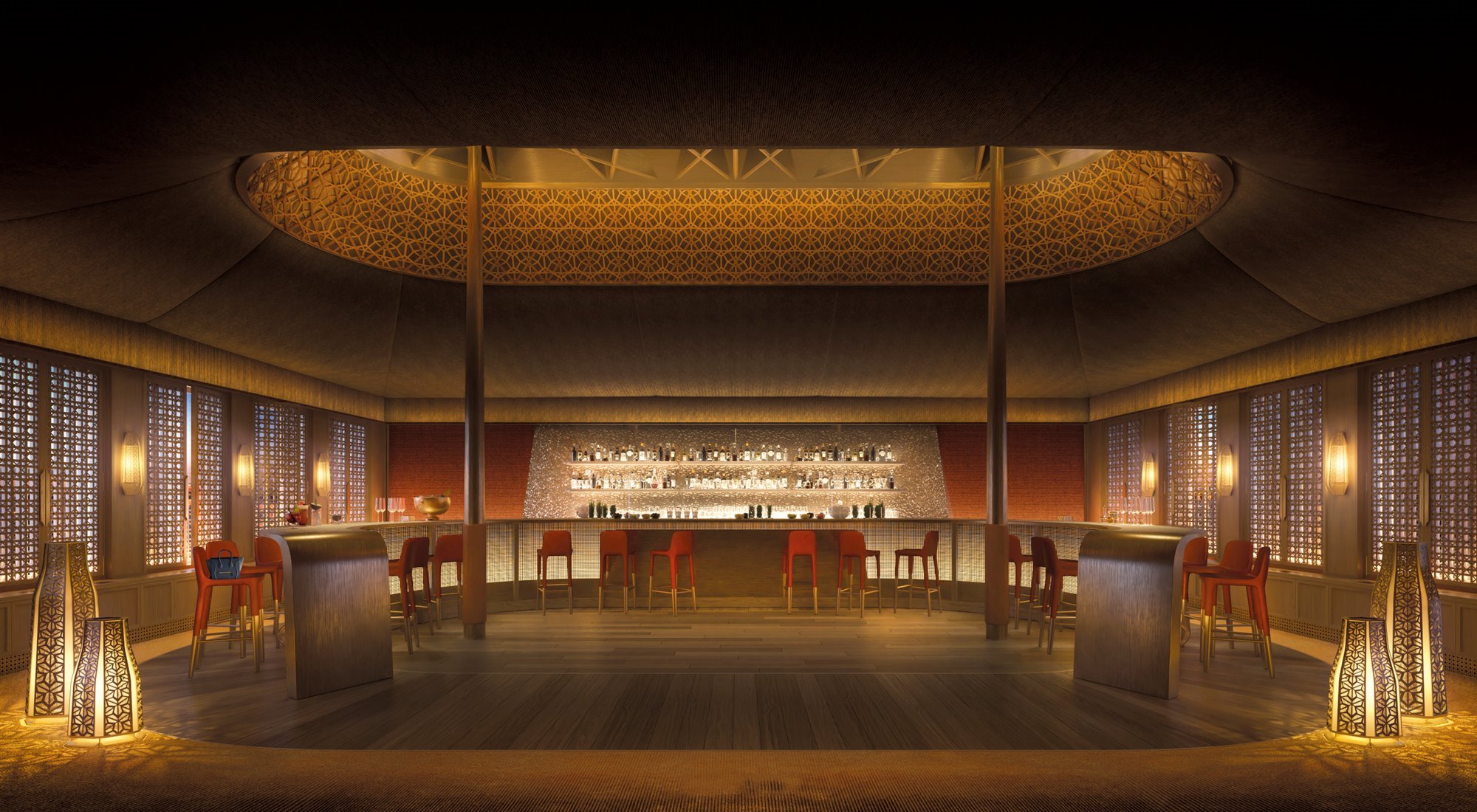 Bar del hotel la mamouina
