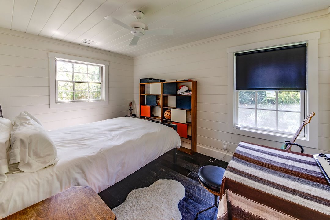Casa de la actriz Julianne Moore en Montauk dormitorio principal