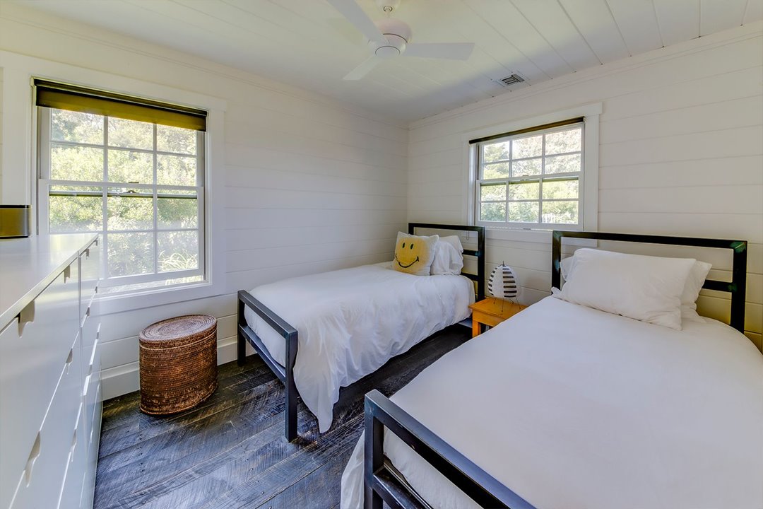 Casa de la actriz Julianne Moore en Montauk dormitorio
