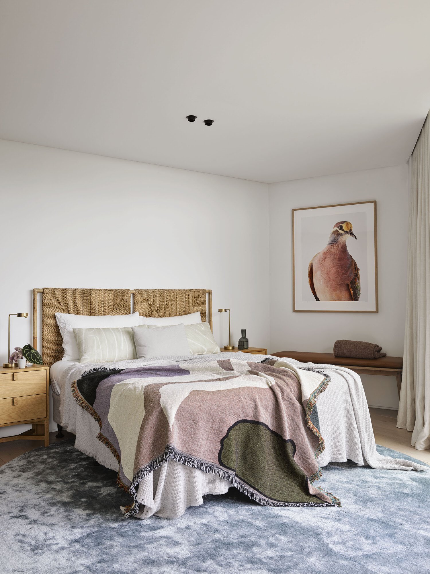 Casa moderna en Australia con fachada blanca dormitorio