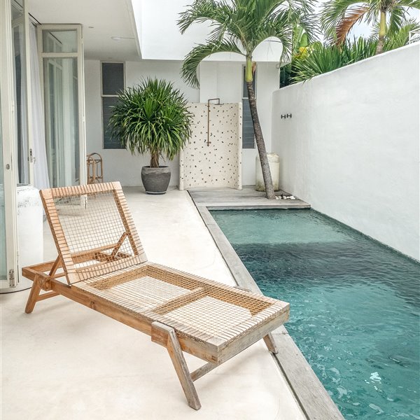 Casa de inspiracion mediterranea en Bali piscina