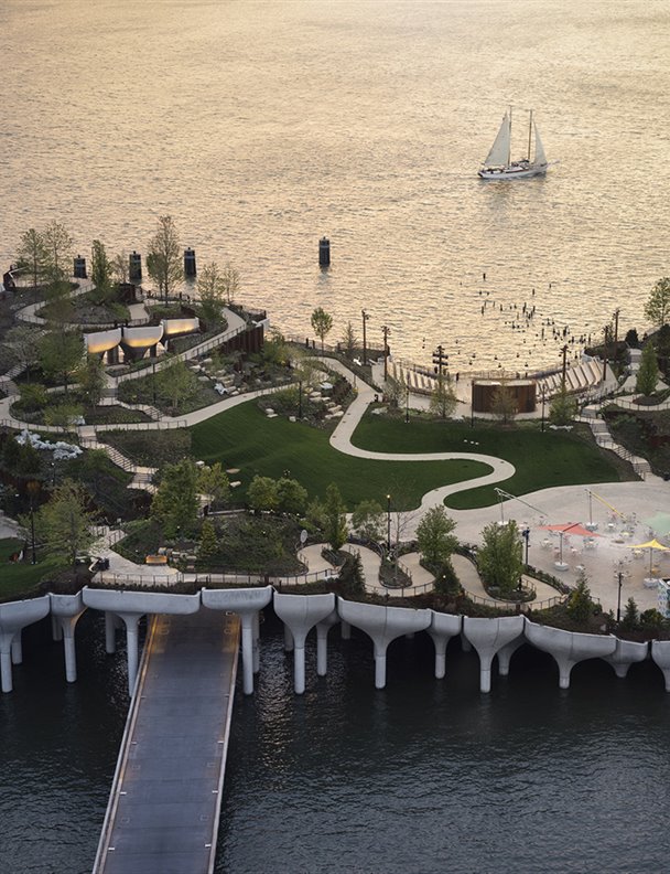Para visitar el nuevo parque de Nueva York tendrás que adentrarte en el río Hudson