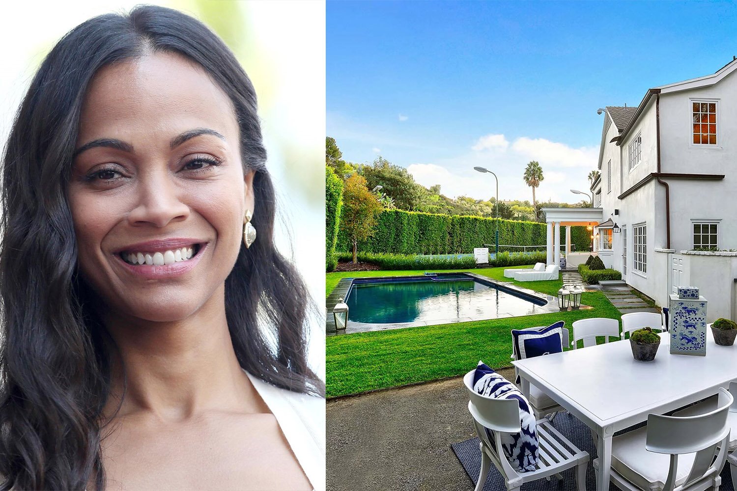 Casa de la actriz de marvel Zoe Saldana