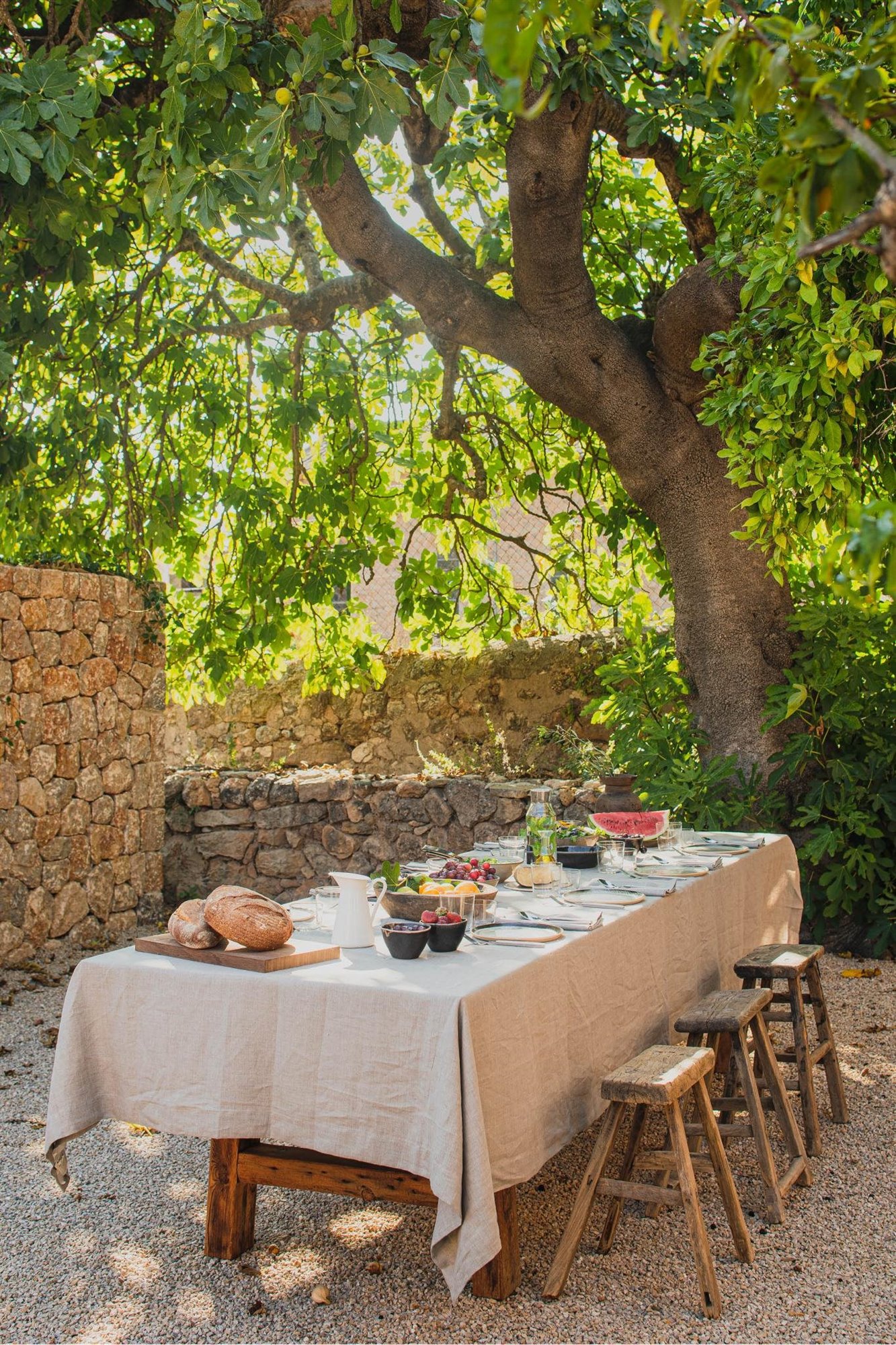 Casa de campo moderna en Soller Mallorca comedor exterior
