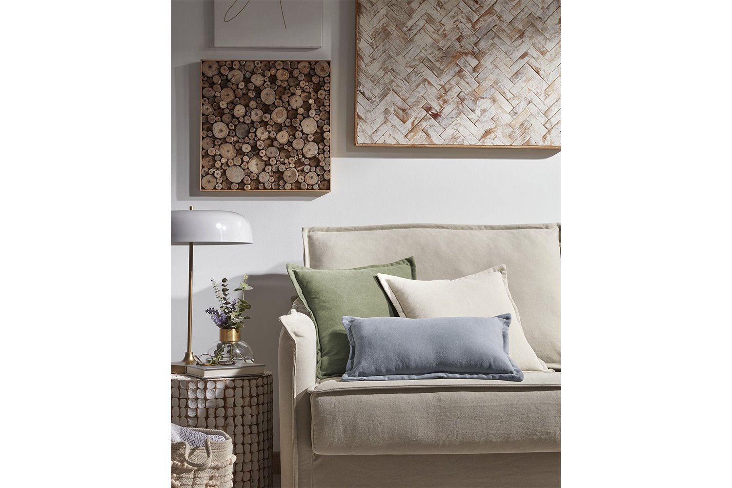 Cuadro pared panel madera relieve Kave Home