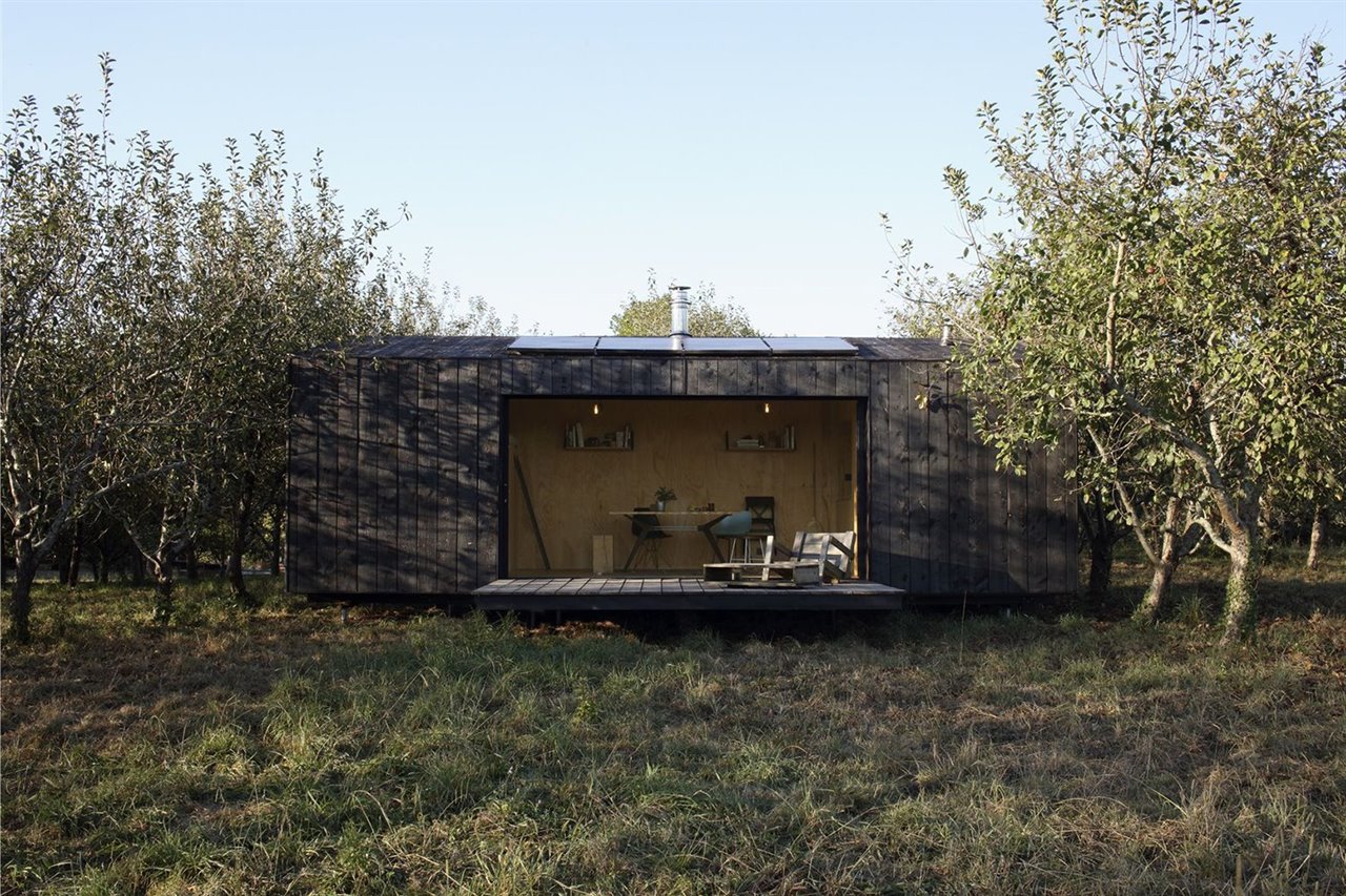 Casa prefabricada de madera H-eva, del estudio A6A.
