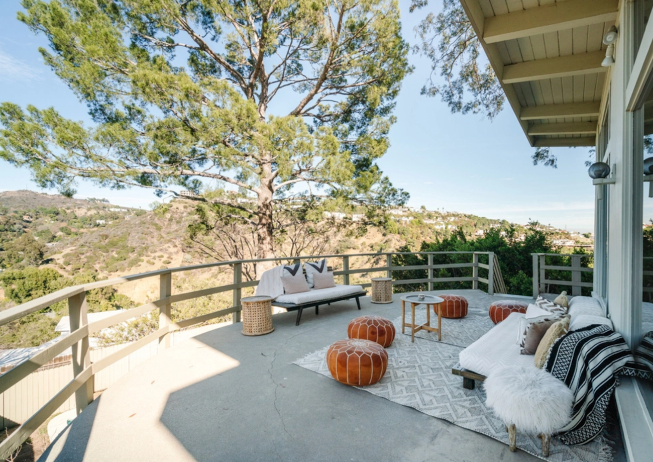 Casa Rami Malek terraza