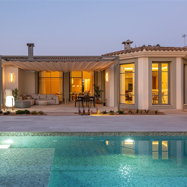 Casa moderna de campo en Mallorca con decoracion mediterranea Fachada