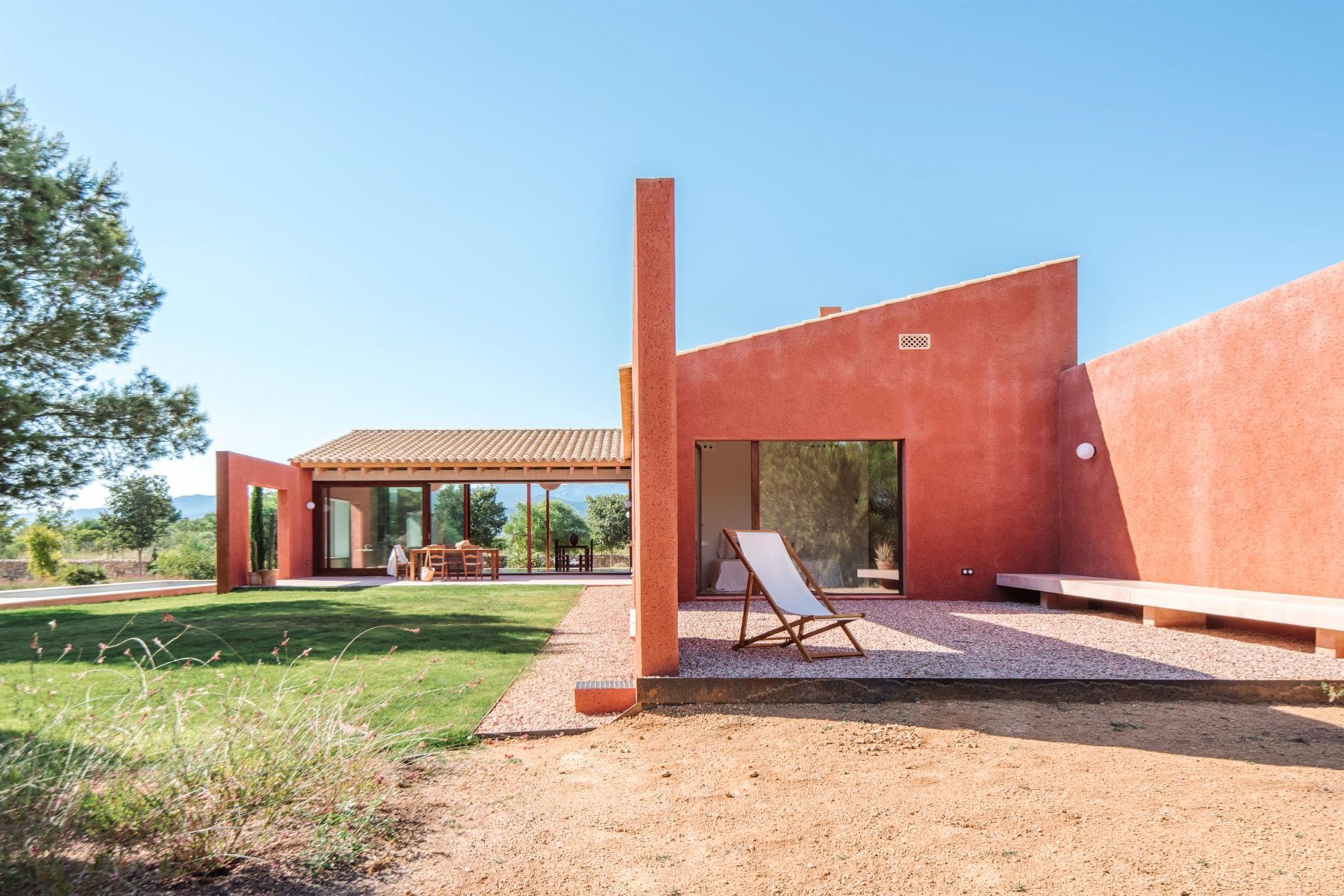 casa en Mallorca cesped jardin