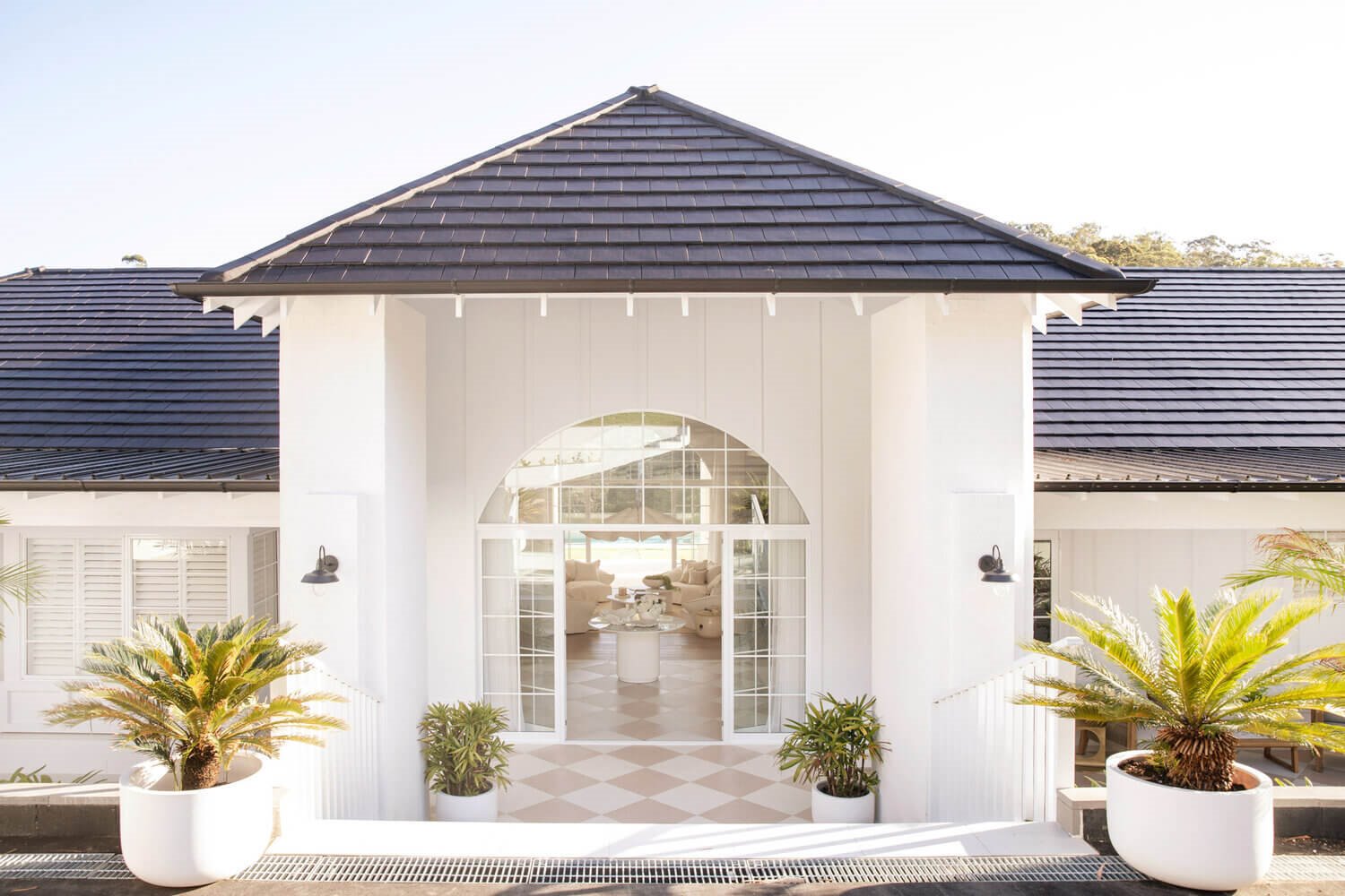 Entrada delantera de casa en Australia