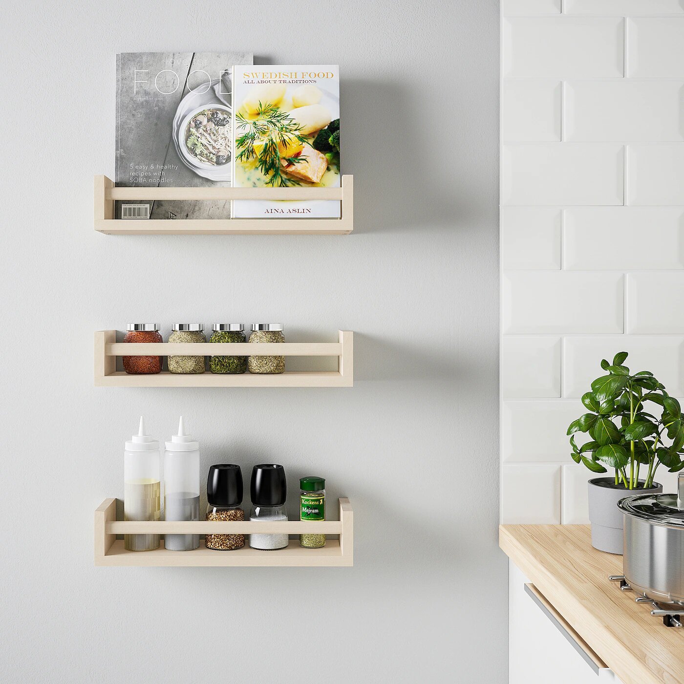 Estante de madera de Ikea