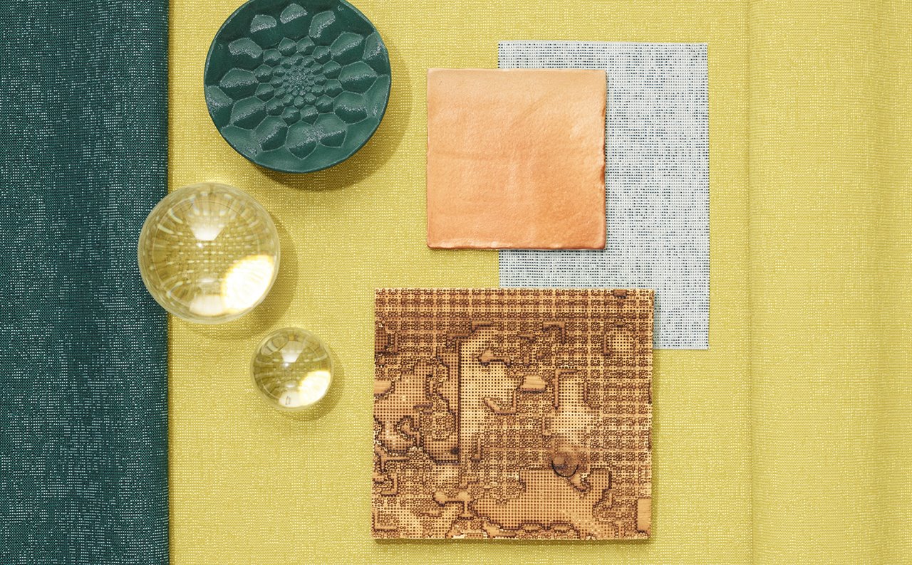 La nueva colección de tejidos Atrium Outdoor está inspirada en la colección Memory creada por Patricia Urquiola también para Kvadrat en 2013.