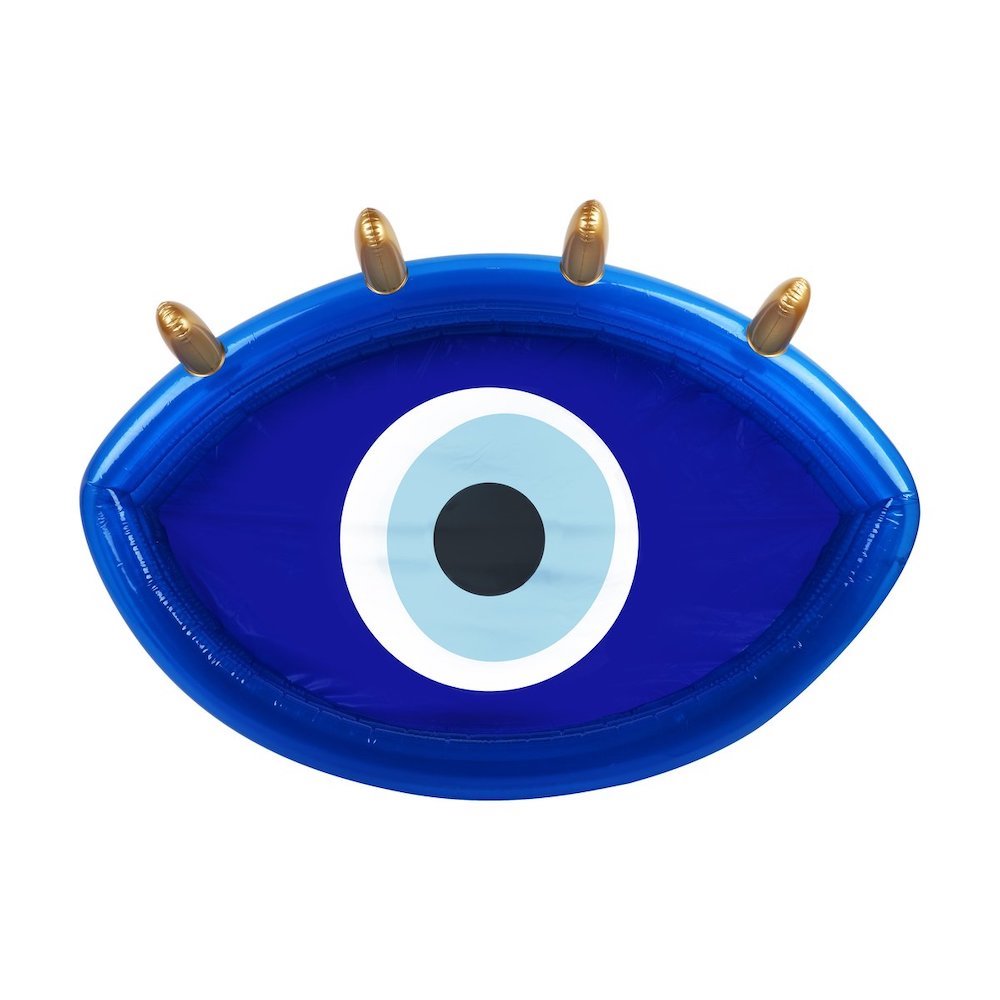 Piscina hinchable moderna ojo azul