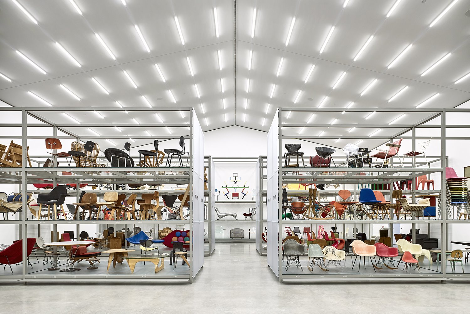 Vista interior Vitra Schaudepot 
