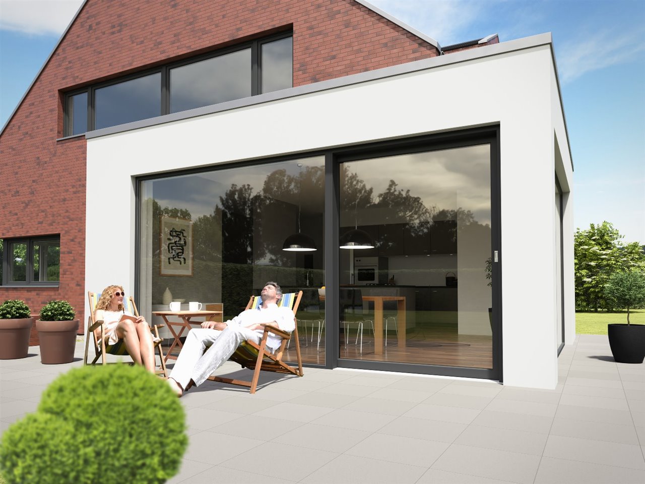 Puedes personalizar VEKAMOTION 82 a tu gusto entre más de 40 colores y acabados, además de VEKA SPECTRAL.