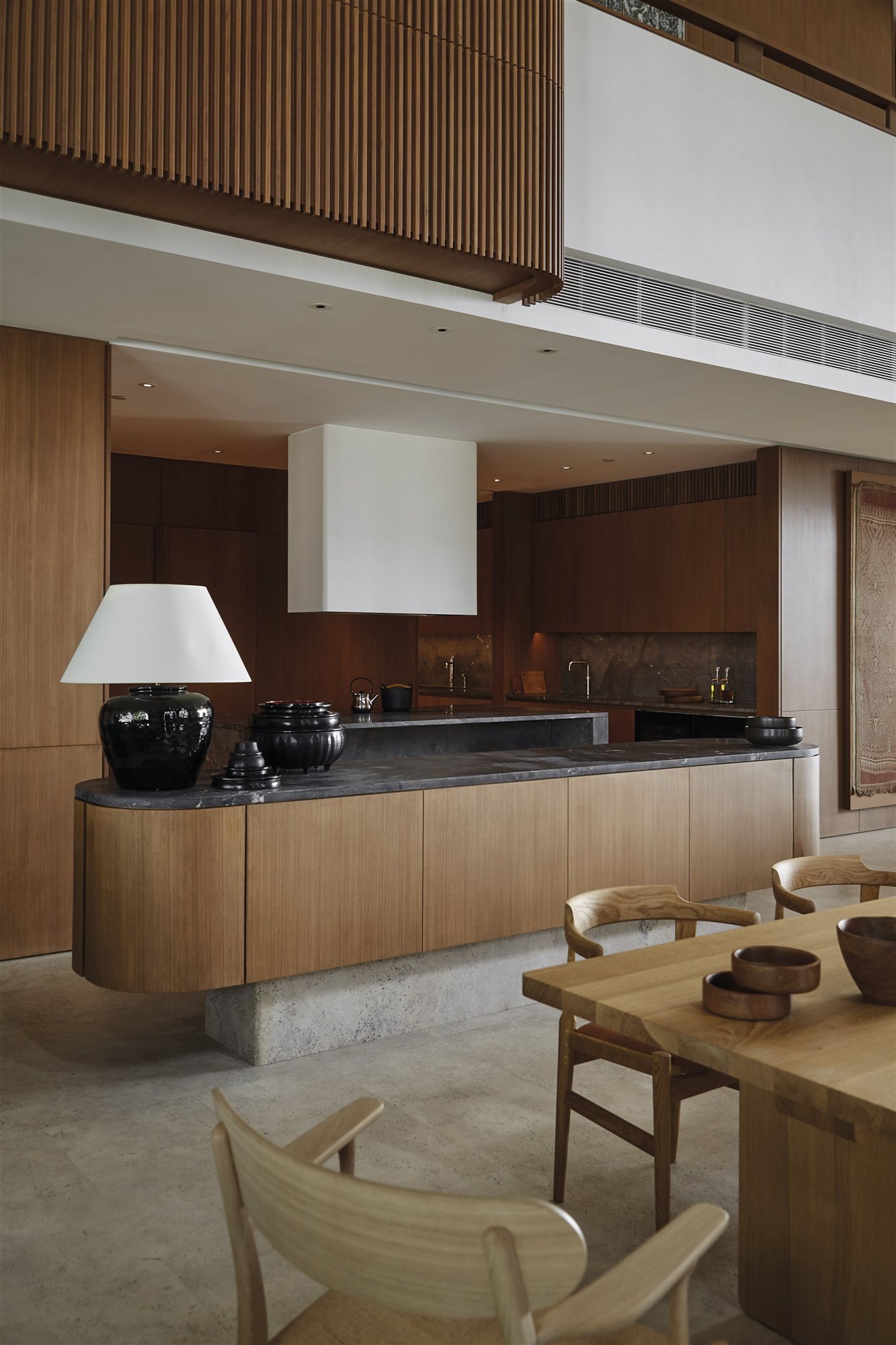 Cocina de una casa moderna de Bangkok