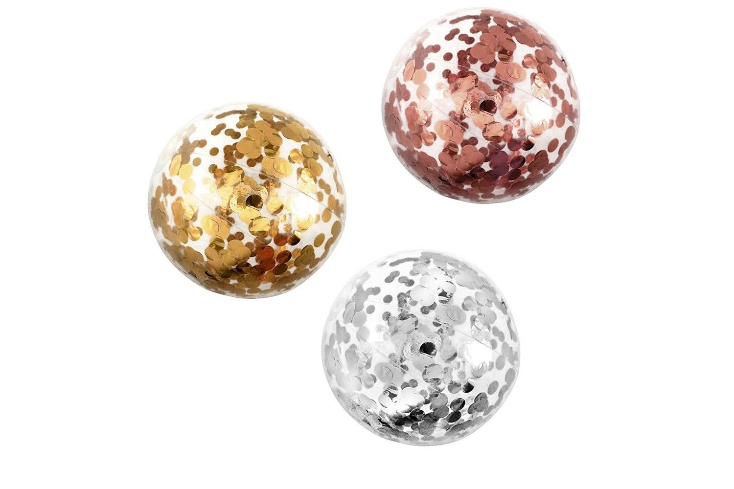 Pelota hinchable piscina glitter