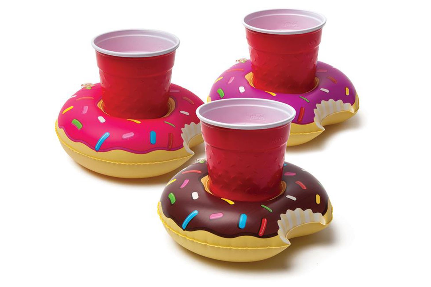 Posavasos hinchable donut piscina playa