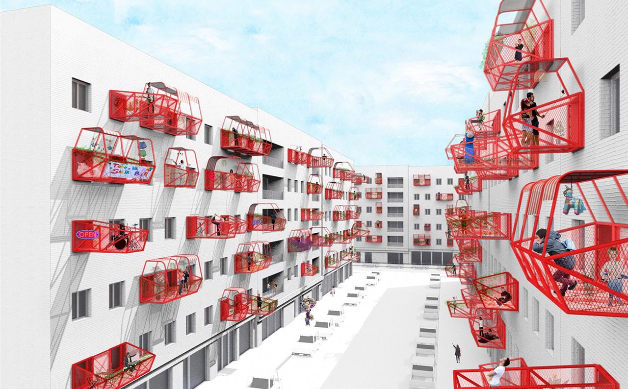 Prototipo de terraza prefabricada STAYHÖME, del arquitecto español Luis Quinto.