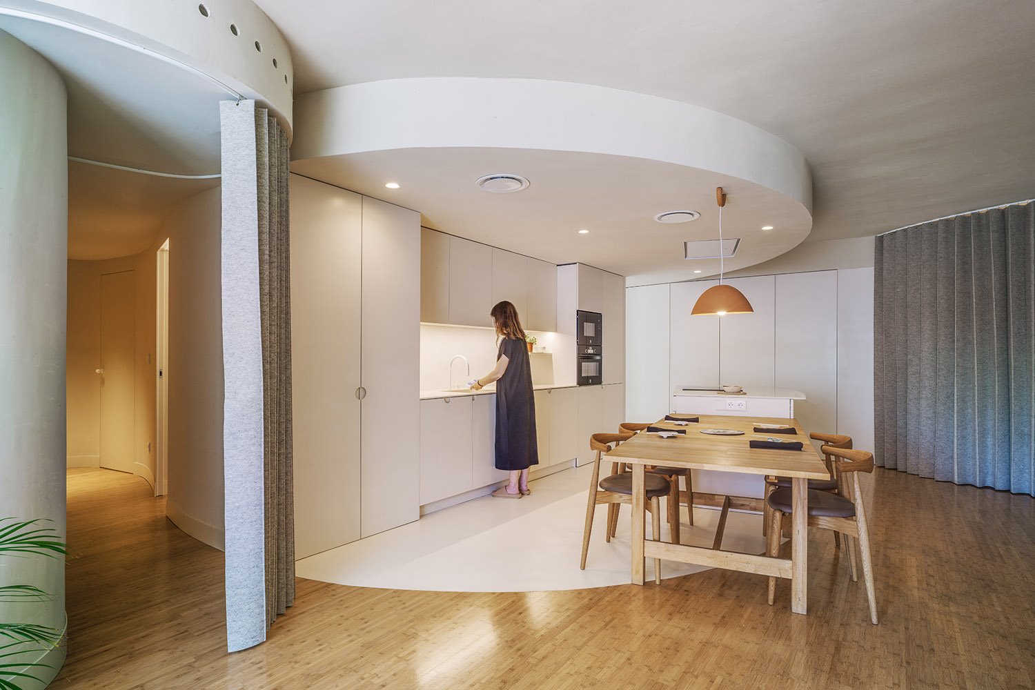 casa mo laura ortín cocina comedor