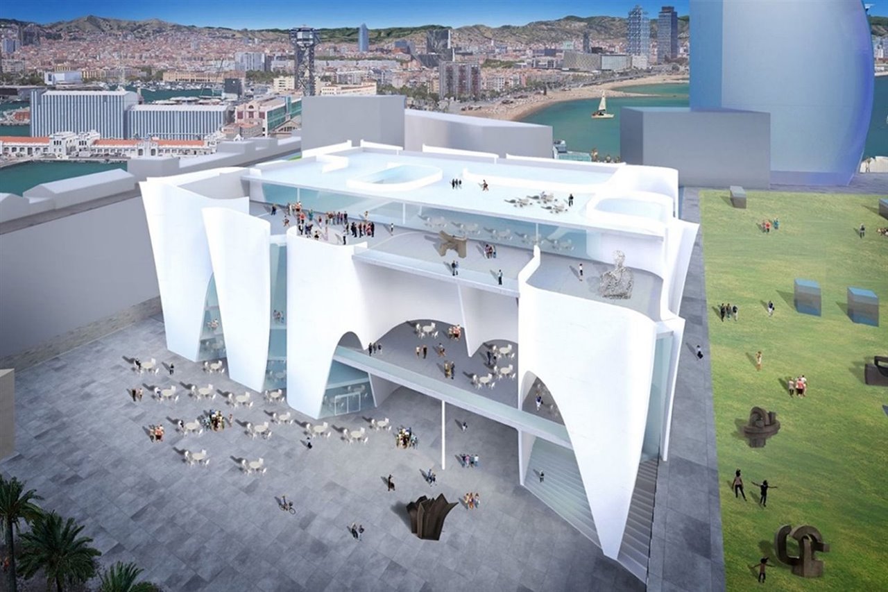 Render del polémico Heritage Barcelona diseñado por Toyo Ito