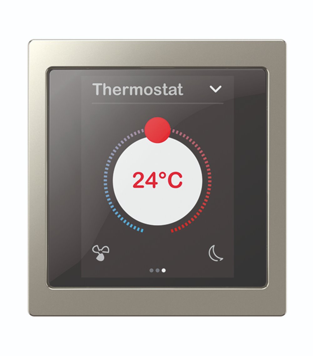 La intuitiva pantalla Multitouch KNX Pro de D-Life cuenta con una interfaz de bajo consumo energético.
