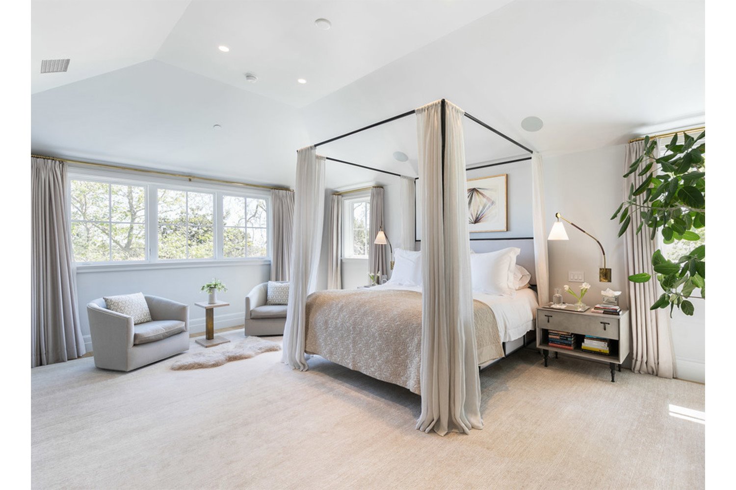 Casa de la actriz de Anatomía de Grey Jessica Capshaw dormitorio