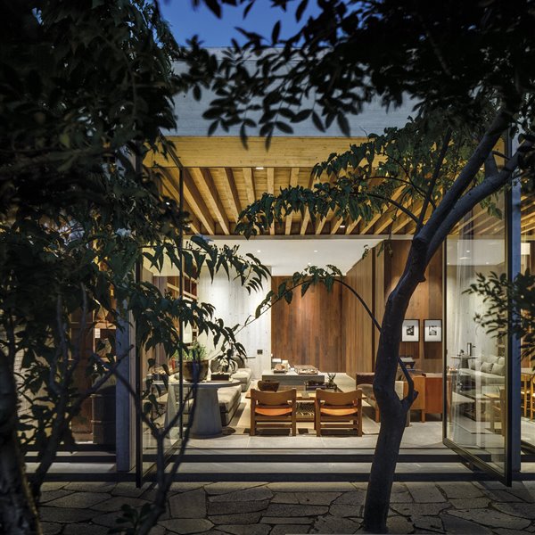 Una serena casa de hormigón para desconectar en Ciudad de México