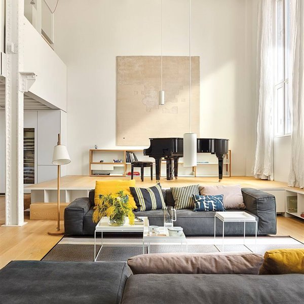 El sobrio y masculino estilo industrial ya no es exclusiva de la decoración de lofts que siguen siendo grandes espacios pero más acogedores.