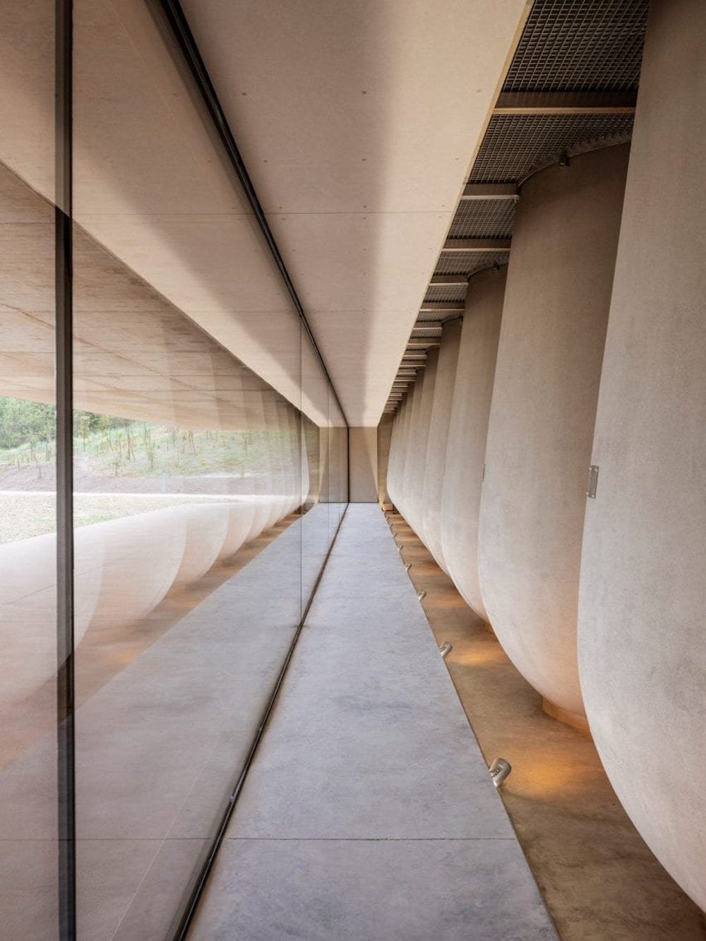 Bodega de Marc Barani Architectes en Les Davids Francia