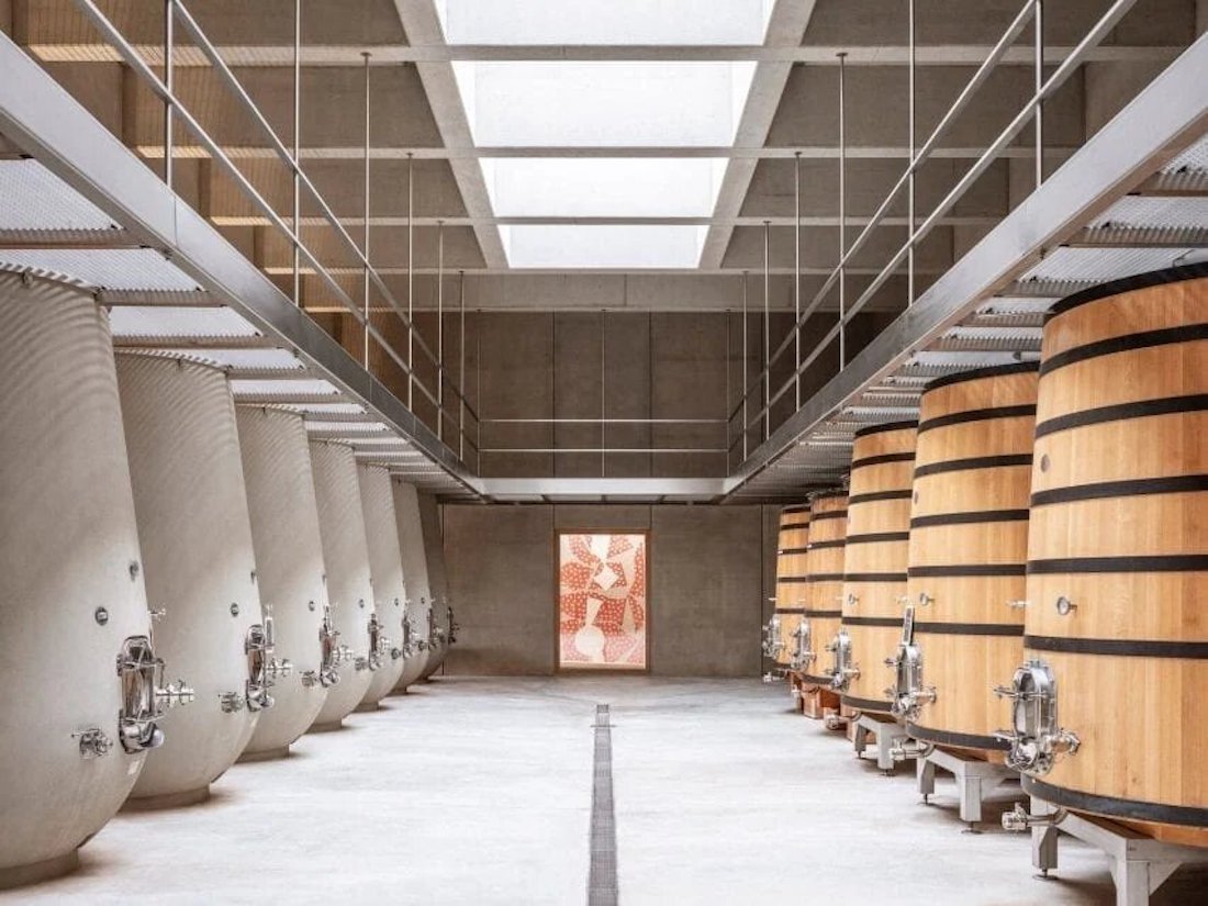 Bodega de Marc Barani Architectes en Les Davids Francia