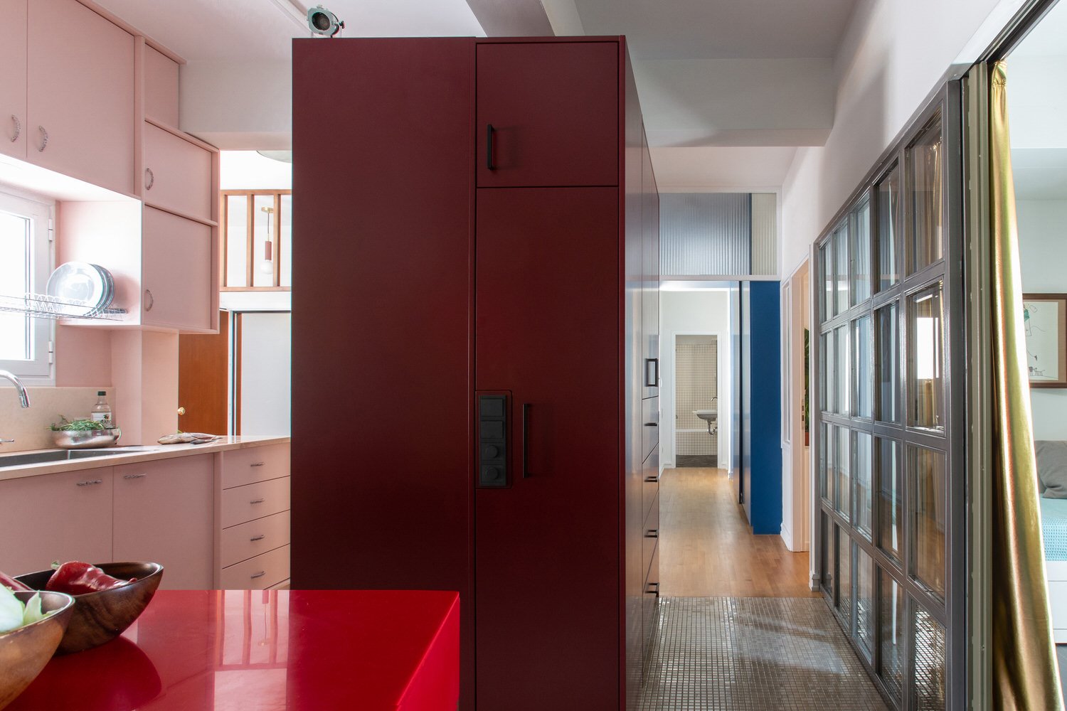 cocina color en piso en Atenas