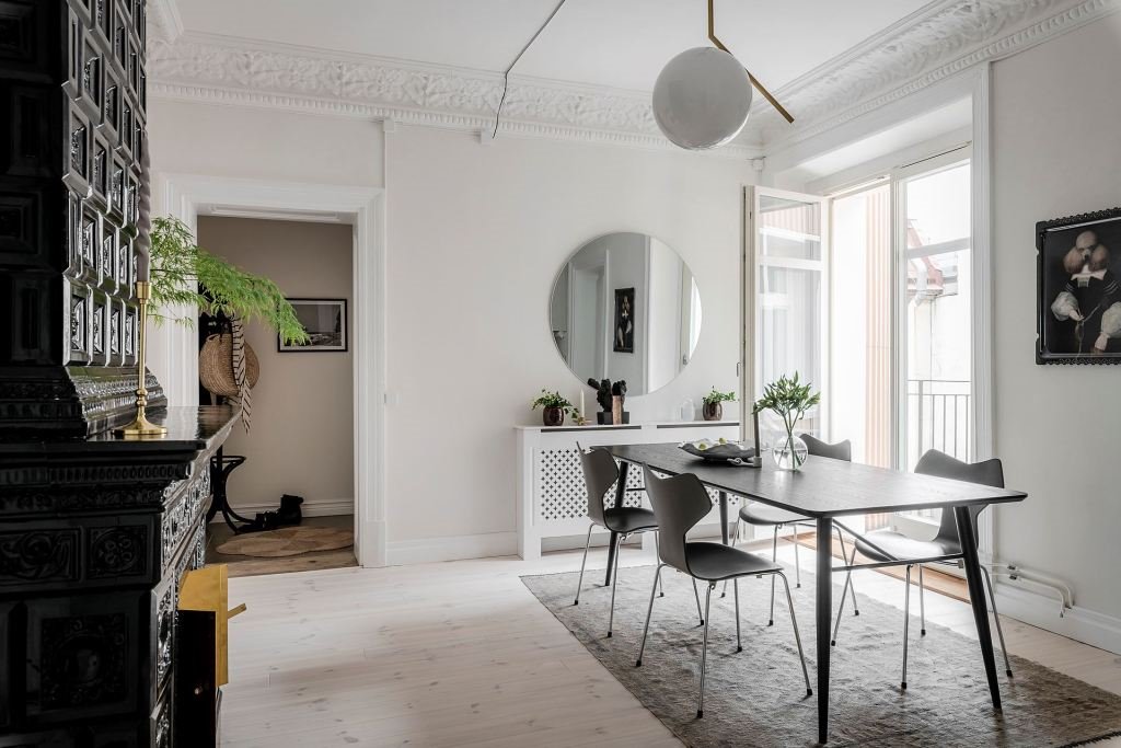 casa en Suecia comedor