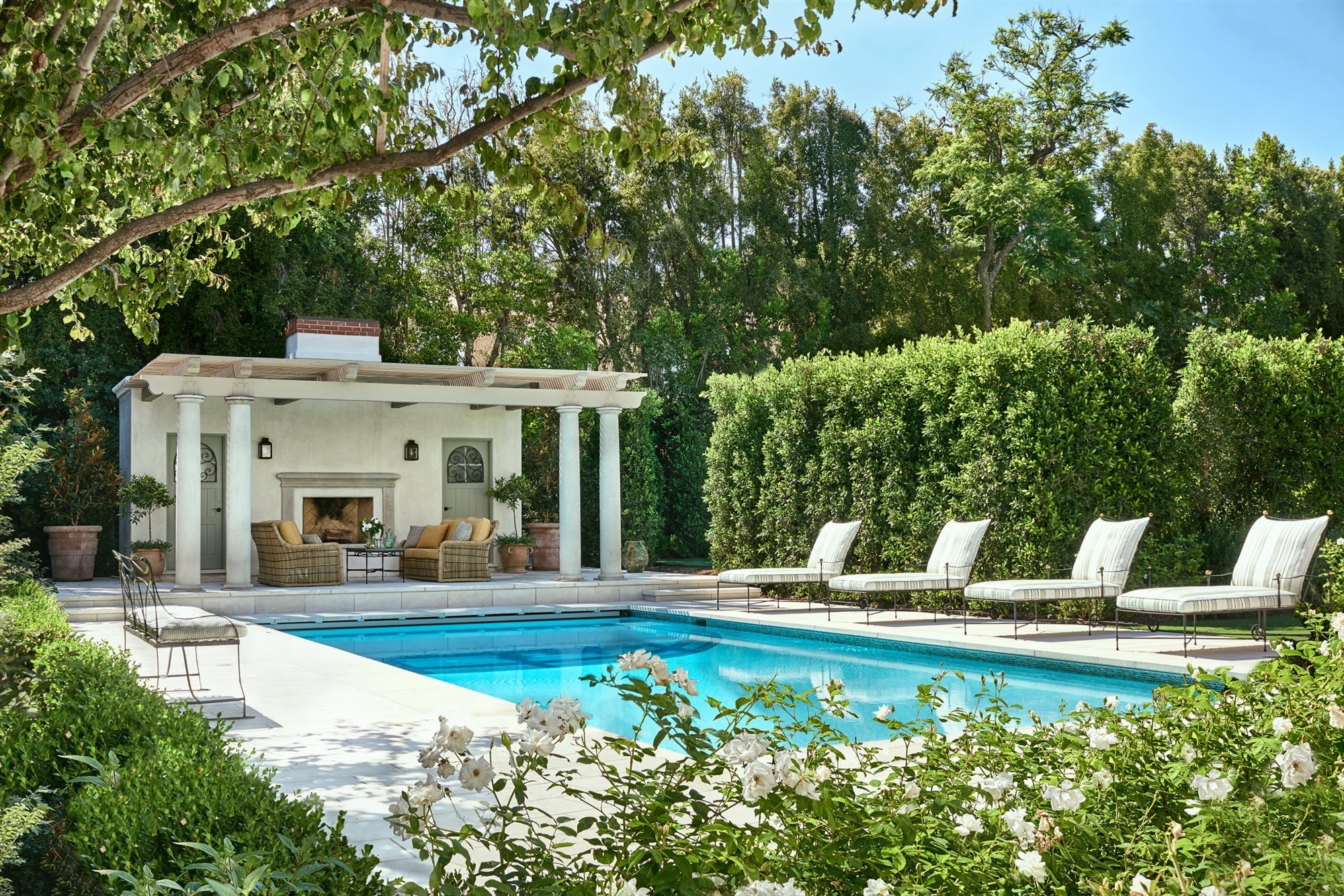 Casa Shonda Rhimes Hancock Park piscina