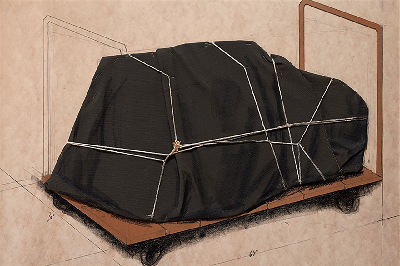 Christo y Jeanne-Claude, Package for Dolly (1974), cortesía Galería Guillermo de Osma