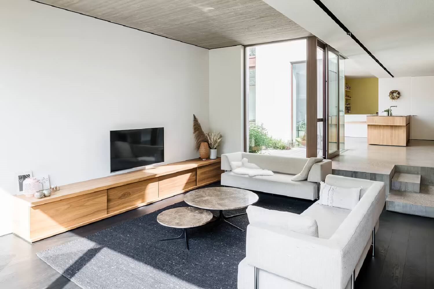 Casa moderna Bélgica salón atrio